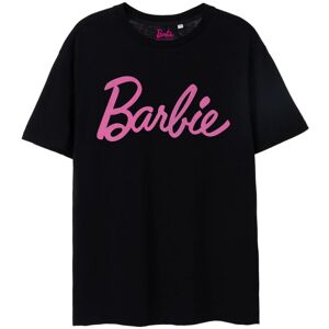 (S, Black) Barbie Womens/Ladies Classic Logo Short-Sleeved T-Shirt (S, Black) Barbie Womens/Ladies Classic Logo Short-Sleeved T-Shirt