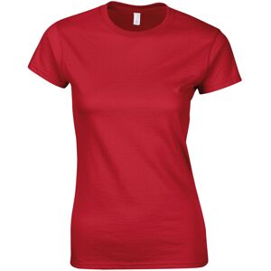 (6 UK, Red) Gildan Womens/Ladies Softstyle Plain Ringspun Cotton Fitted T-Shirt (6 UK, Red) Gildan Womens/Ladies Softstyle Plain Ringspun Cotton Fitted T-Shirt