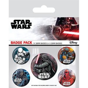 Star Wars Dark Side Badge Set (Pack of 5) Star Wars Dark Side Badge Set (Pack of 5)
