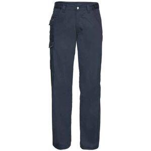 (32R, French Navy) Russell Mens Polycotton Twill Work Trousers (32R, French Navy) Russell Mens Polycotton Twill Work Trousers