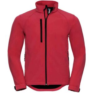 (S, Classic Red) Russell Mens Plain Soft Shell Jacket (S, Classic Red) Russell Mens Plain Soft Shell Jacket