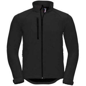 (M, Black) Russell Mens Plain Soft Shell Jacket (M, Black) Russell Mens Plain Soft Shell Jacket