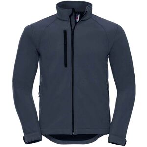 (XL, French Navy) Russell Mens Plain Soft Shell Jacket (XL, French Navy) Russell Mens Plain Soft Shell Jacket
