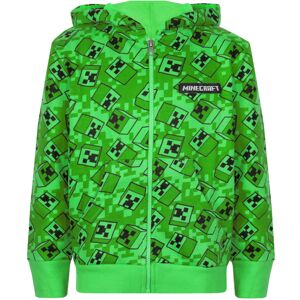(11-12 Years, Green/Black) Minecraft Boys Creeper All-Over Print Hoodie (11-12 Years, Green/Black) Minecraft Boys Creeper All-Over Print Hoodie