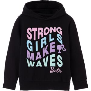 (11-12 Years, Black) Barbie Girls Strong Girls Make Waves Hoodie (11-12 Years, Black) Barbie Girls Strong Girls Make Waves Hoodie