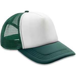 (One Size, Bottle Green/White) Result Core Half Mesh Truckers Cap (One Size, Bottle Green/White) Result Core Half Mesh Truckers Cap