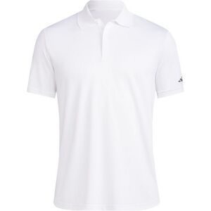 (M, White) Adidas Clothing Mens Performance Polo Shirt (M, White) Adidas Clothing Mens Performance Polo Shirt