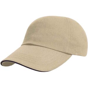 (One Size, Natural/Navy) Result Mens Heavy Brushed Cotton Sandwich Peak Baseball (One Size, Natural/Navy) Result Mens Heavy Brushed Cotton Sandwich Peak Baseball