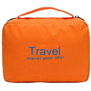 Unbranded (Orange) Travel Foldable Toiletries Bag With Letters Hanging Multifunctional Con Unbranded (Orange) Travel Foldable Toiletries Bag With Letters Hanging Multifunctional Con