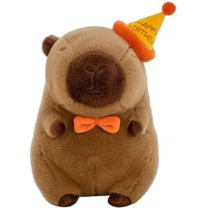 Unbranded (M) Cartoon Birthday Hat Capybara Soft Plush Capybara Toy Birthday Gift Unbranded (M) Cartoon Birthday Hat Capybara Soft Plush Capybara Toy Birthday Gift