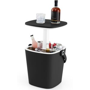 Costway Portable Cooler Side Table w/ Handle Lift Top Lid & Bottle Opener Costway Portable Cooler Side Table w/ Handle Lift Top Lid & Bottle Opener