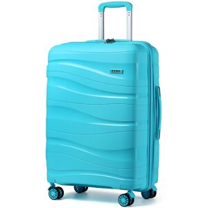 Unbranded (Robin's Egg Blue, 28 inch) One Or Four Pieces Lightweight PP Hard Shell Suitcas Unbranded (Robin's Egg Blue, 28 inch) One Or Four Pieces Lightweight PP Hard Shell Suitcas
