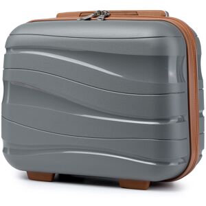 Unbranded (Grey and Brown, 14 inch) One Or Four Pieces Lightweight PP Hard Shell Suitcase Unbranded (Grey and Brown, 14 inch) One Or Four Pieces Lightweight PP Hard Shell Suitcase