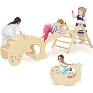 Costway 7-in-1 Indoor Climbing Toys for Toddlers Foldable w/ Reversible Ramp Costway 7-in-1 Indoor Climbing Toys for Toddlers Foldable w/ Reversible Ramp