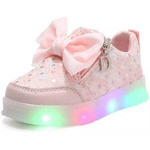 Unbranded (Pink, UK 5Infant) Girls Kids Bowknot Shoes Toddler Light Up Luminous Trainers L Unbranded (Pink, UK 5Infant) Girls Kids Bowknot Shoes Toddler Light Up Luminous Trainers L