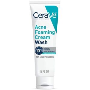 Cerave Acne Foaming Cream Wash With 10% Benzoyl Peroxide 5.0oz/150ml New Cerave Acne Foaming Cream Wash With 10% Benzoyl Peroxide 5.0oz/150ml New