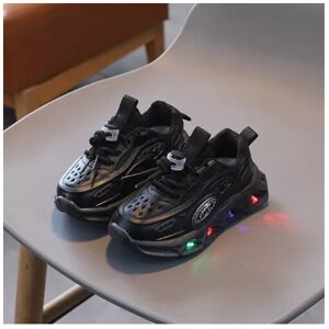 Unbranded (Black, UK 7Infant) Girls Boys Toddler Luminous Trainers Shoes Kids LED Light Up Unbranded (Black, UK 7Infant) Girls Boys Toddler Luminous Trainers Shoes Kids LED Light Up