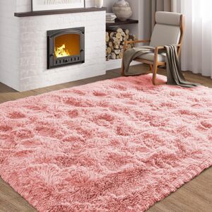 Yorkshire Bedding (Pink, 120 x 170cm (3 ft 11" x 5 ft 7")) Thick Shaggy Non Slip Rugs Living Room Yorkshire Bedding (Pink, 120 x 170cm (3 ft 11" x 5 ft 7")) Thick Shaggy Non Slip Rugs Living Room