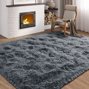 Yorkshire Bedding (Grey, 120 x 170cm (3 ft 11" x 5 ft 7")) Thick Shaggy Non Slip Rugs Living Room Yorkshire Bedding (Grey, 120 x 170cm (3 ft 11" x 5 ft 7")) Thick Shaggy Non Slip Rugs Living Room