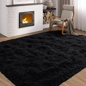 Yorkshire Bedding (Black, 120 x 170cm (3 ft 11" x 5 ft 7")) Thick Shaggy Non Slip Rugs Living Room Yorkshire Bedding (Black, 120 x 170cm (3 ft 11" x 5 ft 7")) Thick Shaggy Non Slip Rugs Living Room