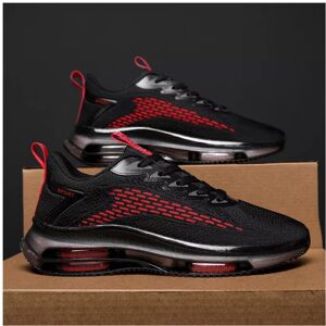 Unbranded (Black Red, UK 6.5) MENS RUNNING TRAINERS SHOCK ABSORBING CASUAL LACE GYM WALKIN Unbranded (Black Red, UK 6.5) MENS RUNNING TRAINERS SHOCK ABSORBING CASUAL LACE GYM WALKIN