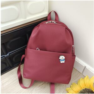 Collin Home (Claret) Women's backpack solid color school bag wear-resistant multi-layer,Trav Collin Home (Claret) Women's backpack solid color school bag wear-resistant multi-layer,Trav