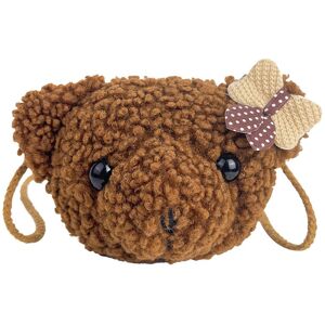 Unbranded (Brown) Girls Fashionable Teddy Bear Bag With Plush Material And Cute Cartoon An Unbranded (Brown) Girls Fashionable Teddy Bear Bag With Plush Material And Cute Cartoon An