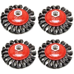 Unbranded 4pcs 100mm Round Polishing Wire Brush Wheels Remove Rust Steel Metal Brush For Unbranded 4pcs 100mm Round Polishing Wire Brush Wheels Remove Rust Steel Metal Brush For