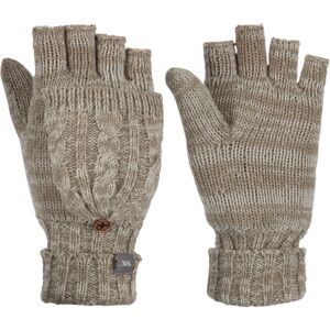 Trespass Mittzu Dark Mushroom Gloves - Fingerless, Knitted, Fleece-lined Trespass Mittzu Dark Mushroom Gloves - Fingerless, Knitted, Fleece-lined
