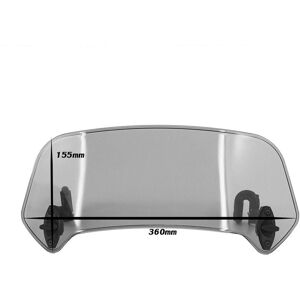 Maxpower (Large Smoke) Motorcycle Adjustable Windscreen Wind Deflector Spoiler Extension Maxpower (Large Smoke) Motorcycle Adjustable Windscreen Wind Deflector Spoiler Extension