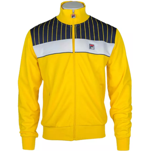 (HIGH VISIBILITY/NAVY/WHITE, SMALL) Fila Vintage Eccellent Funnel Neck TrackTop (HIGH VISIBILITY/NAVY/WHITE, SMALL) Fila Vintage Eccellent Funnel Neck TrackTop