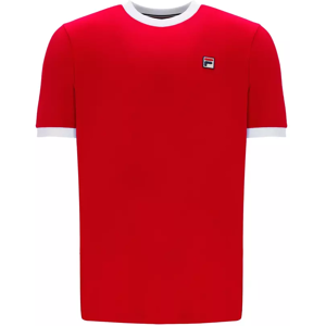 (RED/WHITE, MEDIUM) Fila Men's Cotton Crew Neck Classic Ringer T-Shirt (RED/WHITE, MEDIUM) Fila Men's Cotton Crew Neck Classic Ringer T-Shirt