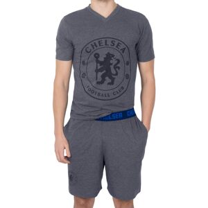 Chelsea FC (Grey, Small) Chelsea Mens Pyjamas Short Loungewear OFFICIAL Football Gift Chelsea FC (Grey, Small) Chelsea Mens Pyjamas Short Loungewear OFFICIAL Football Gift