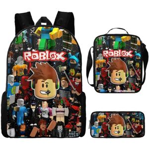 Umnuou (Rebo A2) 3Pcs/set Game Roblox Backpack Kids Shoulder Bag Pencil Strap Back To S Umnuou (Rebo A2) 3Pcs/set Game Roblox Backpack Kids Shoulder Bag Pencil Strap Back To S