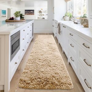 SUPREME BEDDING LTD (80 cm x 300 cm (2 ft 6 in x 10 ft), Shaggy Fluffy Beige) Shaggy Rugs Non Slip H SUPREME BEDDING LTD (80 cm x 300 cm (2 ft 6 in x 10 ft), Shaggy Fluffy Beige) Shaggy Rugs Non Slip H