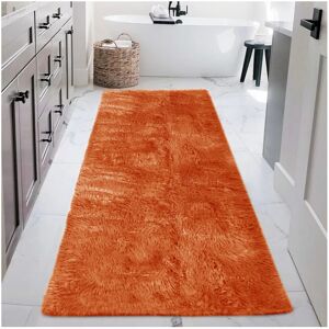 SUPREME BEDDING LTD (60 cm x 110 cm (2 ft x 3 ft 7 in), Shaggy Fluffy Rust/Orange) Shaggy Rugs Non SUPREME BEDDING LTD (60 cm x 110 cm (2 ft x 3 ft 7 in), Shaggy Fluffy Rust/Orange) Shaggy Rugs Non