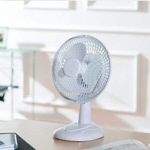 Unbranded 6inch Low Noise Oscillation Desk Fan - White Unbranded 6inch Low Noise Oscillation Desk Fan - White