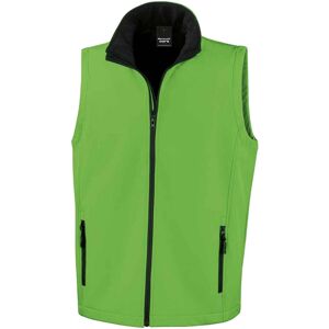 (XXL, Vivid Green/Black) Result Mens Core Printable Soft Shell Bodywarmer (XXL, Vivid Green/Black) Result Mens Core Printable Soft Shell Bodywarmer
