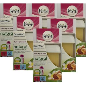 6 x 50ml Veet Easy Wax Electrical Roll On Refill - All skin types (Exp 05/2024) 6 x 50ml Veet Easy Wax Electrical Roll On Refill - All skin types (Exp 05/2024)