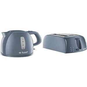 Russell Hobbs 21274 Textures Kettle, Plastic, 3000 W, 1.7 Litres, Grey with Hobb Russell Hobbs 21274 Textures Kettle, Plastic, 3000 W, 1.7 Litres, Grey with Hobb