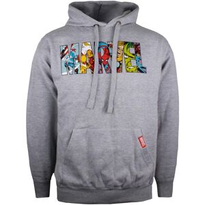 (M, Sports Grey) Marvel Mens Characters Logo Hoodie (M, Sports Grey) Marvel Mens Characters Logo Hoodie