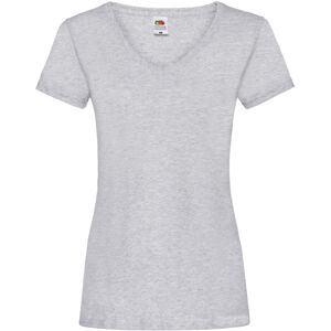 (XS, Heather Grey) Fruit of the Loom Womens/Ladies Heather V Neck Lady Fit T-Shi (XS, Heather Grey) Fruit of the Loom Womens/Ladies Heather V Neck Lady Fit T-Shi