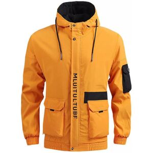 Unbranded (Yellow, UK 2XL (Tag 4XL)) UK Men Waterproof Rain Jacket Hooded Coat Outwear Lig Unbranded (Yellow, UK 2XL (Tag 4XL)) UK Men Waterproof Rain Jacket Hooded Coat Outwear Lig