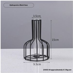 Unbranded (Black vase, as the picture shows) Small Wine Bottle Creative Simple Hollow Iron Unbranded (Black vase, as the picture shows) Small Wine Bottle Creative Simple Hollow Iron