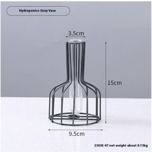 Unbranded (Gray vase, as the picture shows) Small Wine Bottle Creative Simple Hollow Iron Unbranded (Gray vase, as the picture shows) Small Wine Bottle Creative Simple Hollow Iron