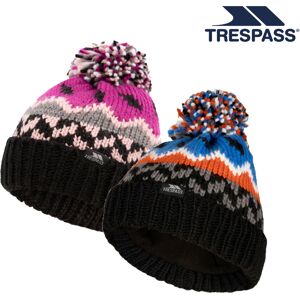 (8/10, Navy / Honeybee) Trespass Kids Pom Pom Hat Fleece Lined Twiglet (8/10, Navy / Honeybee) Trespass Kids Pom Pom Hat Fleece Lined Twiglet