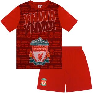 (Red Text, 8-9 Years) Liverpool FC Boys Pyjamas Short Kids OFFICIAL Football Gif (Red Text, 8-9 Years) Liverpool FC Boys Pyjamas Short Kids OFFICIAL Football Gif