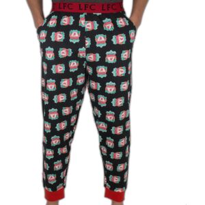 (Black, Medium) Liverpool FC Official Football Gift Mens Lounge Pants Pyjama Bot (Black, Medium) Liverpool FC Official Football Gift Mens Lounge Pants Pyjama Bot