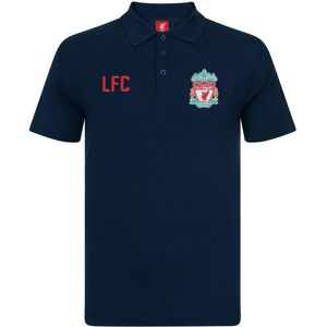 (Navy Blue, 4-5 Years) Liverpool FC Official Football Gift Boys Crest Polo Shirt (Navy Blue, 4-5 Years) Liverpool FC Official Football Gift Boys Crest Polo Shirt