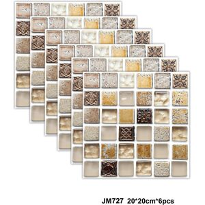 Unbranded (727, 20*20 cm per table, 6 pieces of 6 pieces) Sanitary Ware Bathroom Waterproo Unbranded (727, 20*20 cm per table, 6 pieces of 6 pieces) Sanitary Ware Bathroom Waterproo